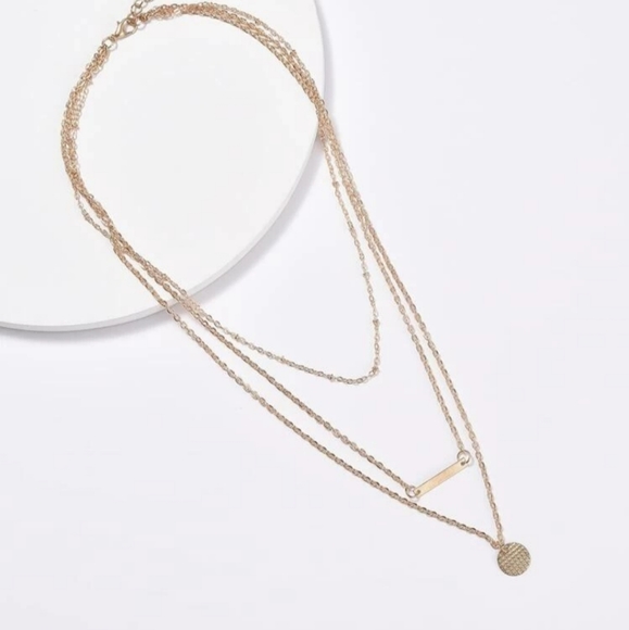 *Magdalena* Coin Layered Necklace - Picture 4 of 4